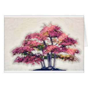 Grupo de árboles de arce Painterly de los bonsais