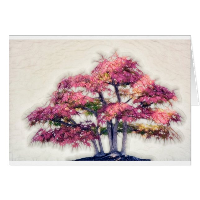 Grupo de árboles de arce Painterly de los bonsais (Anverso (Horizontal))