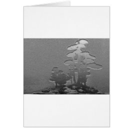 Grupo de árboles de los bonsais en gris metálico
