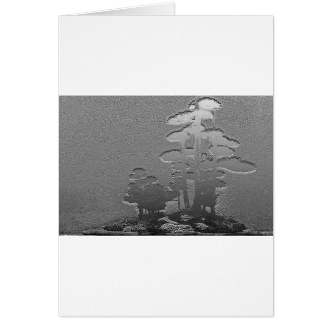 Grupo de árboles de los bonsais en gris metálico (Frente)