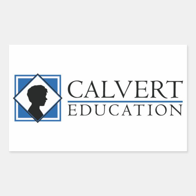Grupo de cuatro Pegatinas Calvert Education (4.5"x (Anverso)