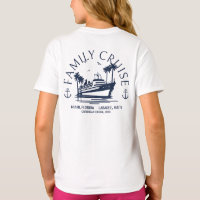 Grupo de familia de camisetas de crucero personali