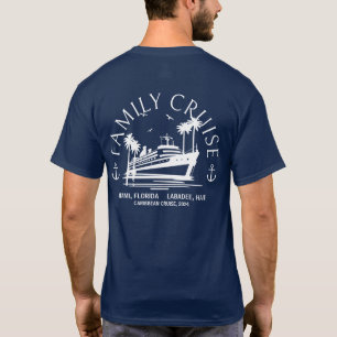 Grupo de familia de camisetas de crucero personali