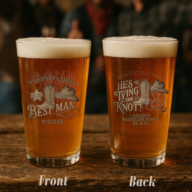 Grupo de fiesta del Padrino de bodas Vaquero Despe (Front/Back)