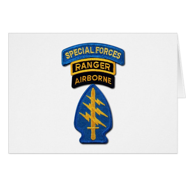 Grupo de Fuerzas Especiales Berets Verdes SF SOF S (Anverso (Horizontal))