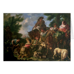 Grupo de pastores con un caballo