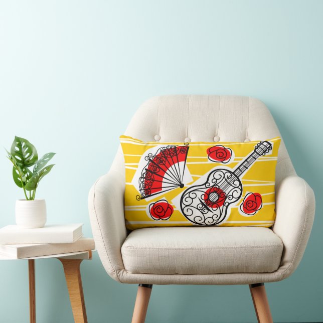 Grupo de souvenirs de España lanza almohada lumbar (Silla)