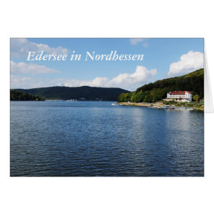 Grußkarte Edersee en Nordhessen