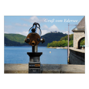Grußkarte Edersee mit Fernando