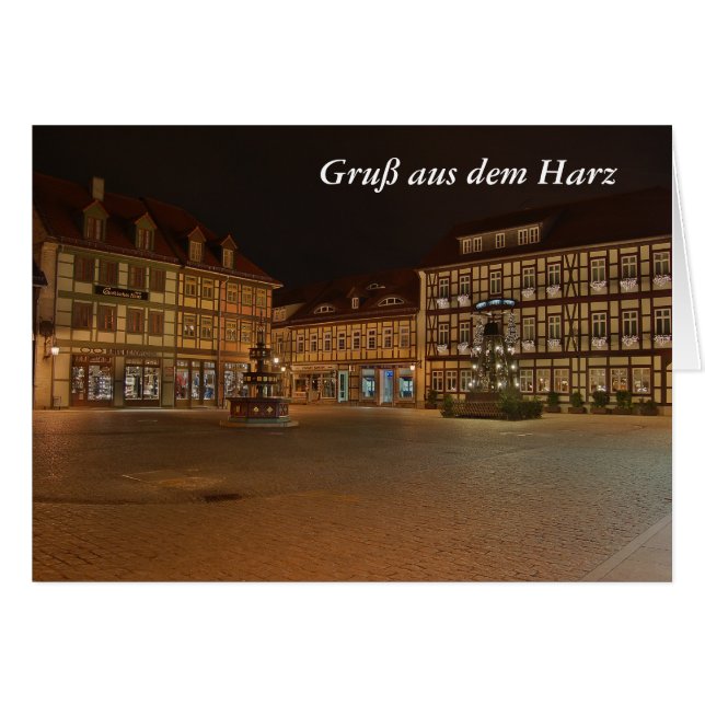 Grußkarte Gruß aus dem Harz (Anverso (Horizontal))