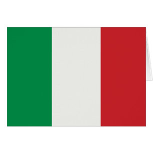 Grußkarte mit Italien Fahne