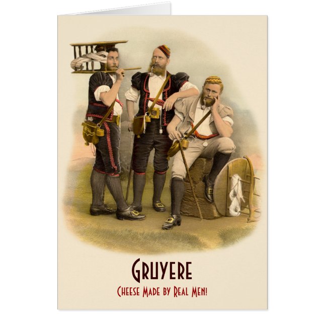 Gruyere: Queso hecho por los hombres reales, Suiza (Frente)