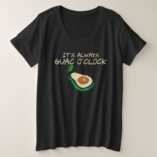 Guacamole  It s Always Guac O Clock  Quote (Anverso del diseño)