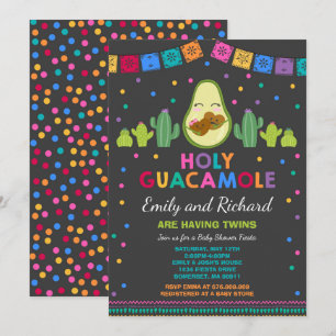 Guacamole santo de la fiesta de la invitación