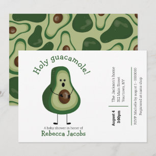 ¡Guacamole santo! Invitación a baby shower