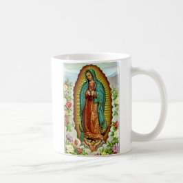 Guadalupe con la taza de los rosas