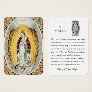 Guadalupe Virgen María Oración Española Tarjeta Sa