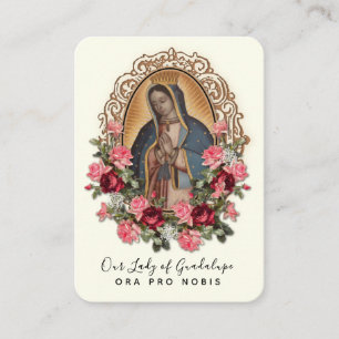 Guadalupe Virgen María Oración Española Tarjeta Sa