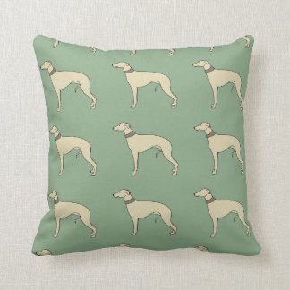Gualterio la almohada del amortiguador de Whippet