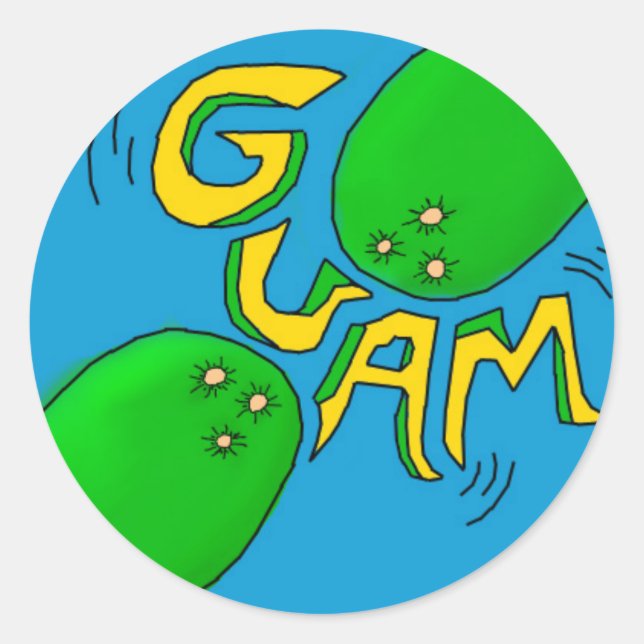 Guam Pegatina (Anverso)