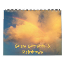 Guam Sunsets & Rainbows Calendario de 18 meses
