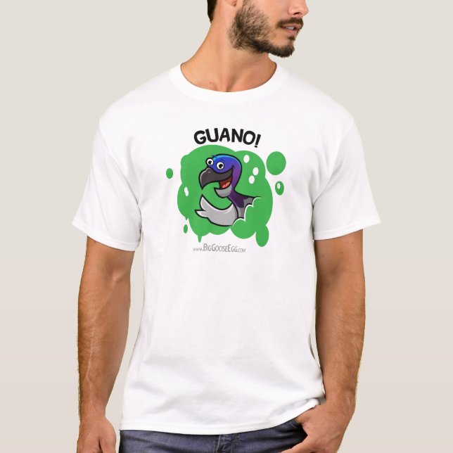 ¡Guano! camisa pooping del juego del pájaro (Anverso)