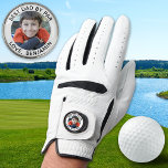 Guante De Golf Foto personalizado Mejor Papá De Par Modern Golfer<br><div class="desc">Mejor Papá Por Par... ¡Dos de tus cosas favoritas, golf y tu hijo! Ahora puedes llevarte a tu hijo mientras juegas 18 agujeros. Sorprenda al Papa y al Golf Lover con estos encantadores guantes de golf personalizado con marcadores de pelota de golf y accesorios de golf a juego. Personalizar estos...</div>