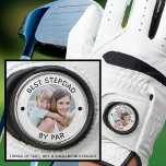 Guante De Golf Funny BEST STEPDAD BY PAR Photo Personalizado Colo<br><div class="desc">Cree un guante de golf fotográfico personalizado para el padrastro del golfista con el título gracioso editable sugerido MEJOR PASO POR PAR y el texto de su personalizado debajo de la foto. Elija su propia fuente, contorno de círculo y colores de puntos. OPCIONES: ASISTENCIA: Para obtener ayuda con la modificación...</div>