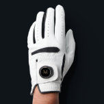 Guante De Golf Moderno y elegante nombre de guión monograma de or<br><div class="desc">Moderno y elegante Monograma de oro negro Nombre de guión Guante de golf</div>