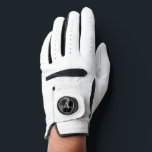 Guante De Golf Relieve metalizado metálico negro Monograma Deport<br><div class="desc">Relieve metalizado Metálico Negro Faux Acero Inoxidable Elegante Damas Golf Glove. Este Guante de Golf Monogramado Azul y Gris se puede personalizar para incluir tu nombre inicial y de pila. Póngase en contacto con el diseñador para obtener elementos coincidentes.</div>