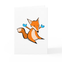 Guante del Fox - tarjeta de felicitación