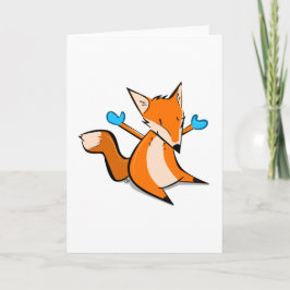 Guante del Fox - tarjeta de felicitación