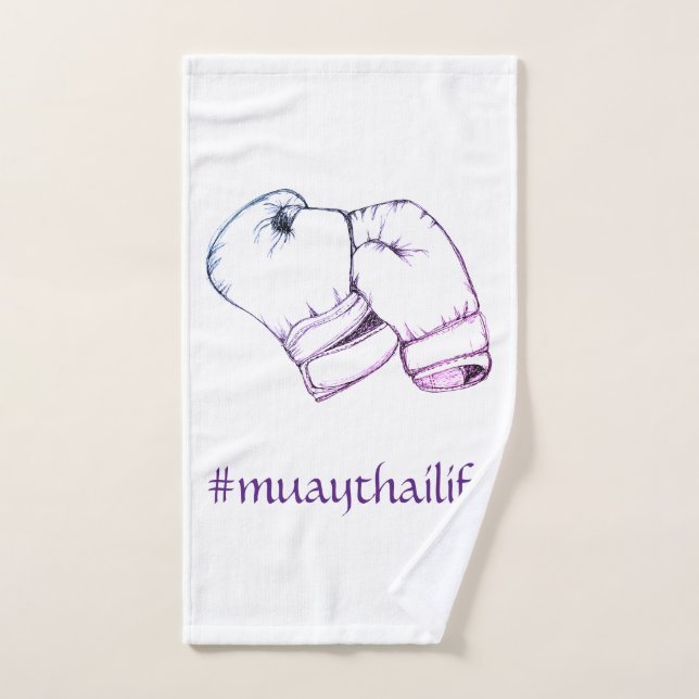 Guantes de boxeo tailandeses de Muay (Toalla de mano)