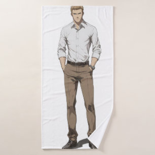 Guapo hombre negro anime
