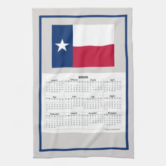 Guapo toalla de calendario de bandera del estado d