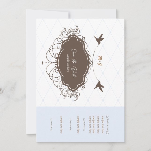 Guarda ilegal la invitación de la boda de la fecha (Anverso)