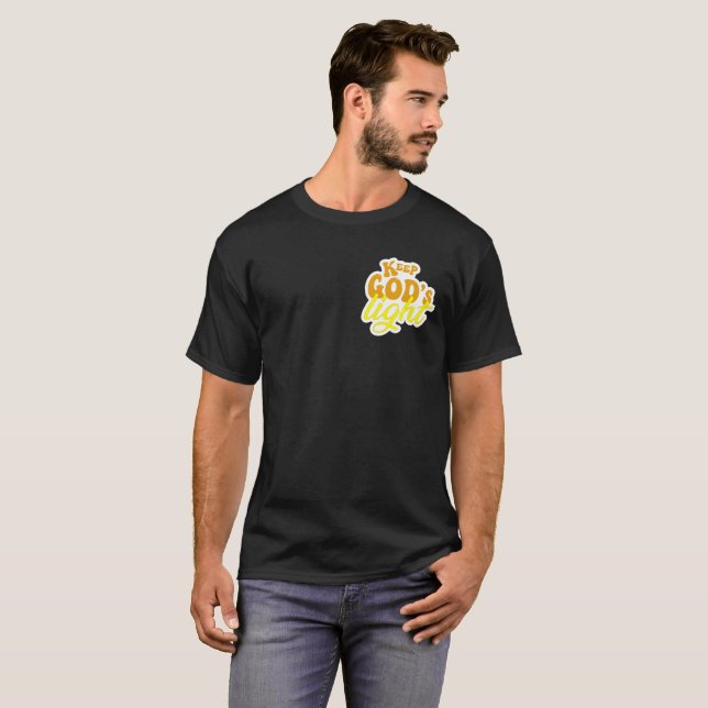 Guarda la camiseta ligera de Dios (Anverso completo)