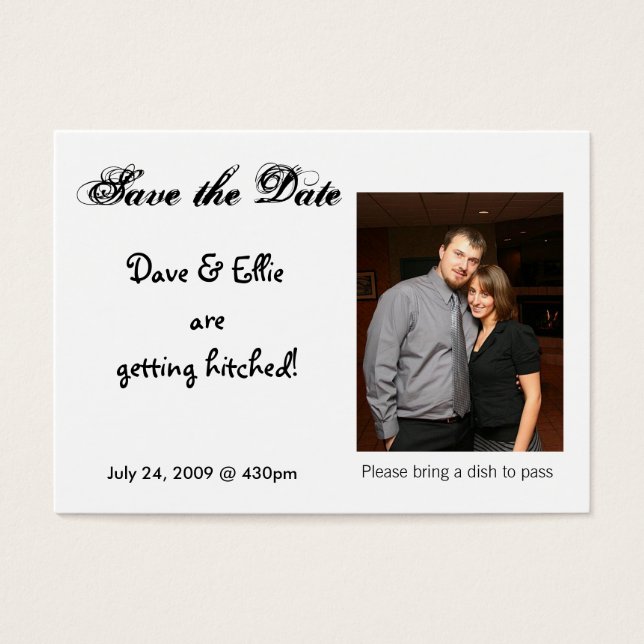 Guarda la fecha, Dave & Ellie son... (Frente)