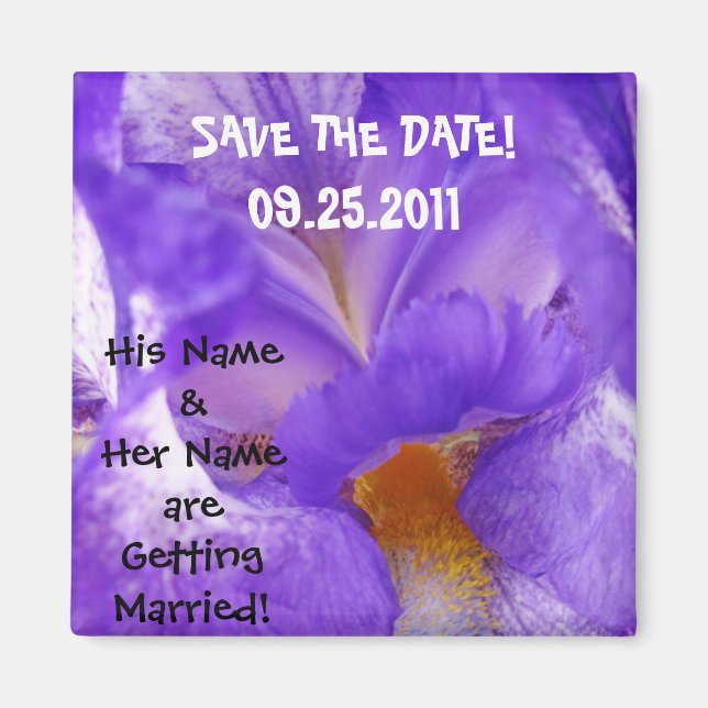 ¡Guarda la fecha! imán Recuerdos de boda Guarda fe (Frente)