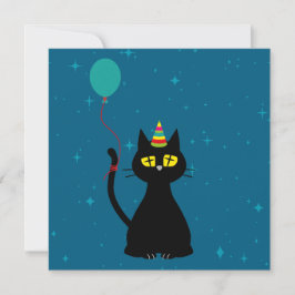 ¡GUARDA LA FECHA! - Tarjeta de cumpleaños de gato 
