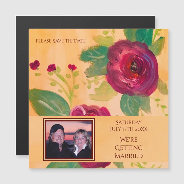 Guarda La Invitación Boda De Fecha (Anverso/Reverso)