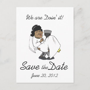 ¡Guarda las postales de fecha! Tarjeta Bride Groom