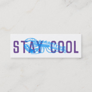 Guarda las tarjetas de entrega Guay azul púrpura