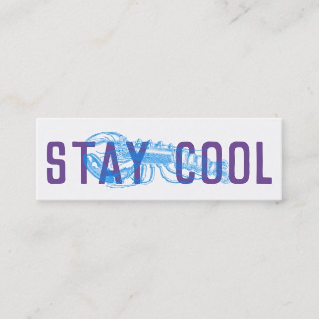 Guarda las tarjetas de entrega Guay azul púrpura (Anverso)