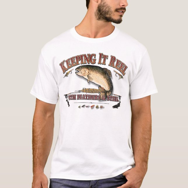 Guardándolo la camiseta de los hombres del carrete (Anverso)
