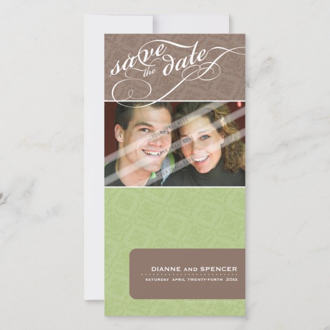 GUARDAR EL ANUNCIO DE FECHA :: texto elegante 12 (Anverso)