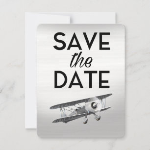 Guardar el avión de fecha vintage