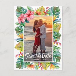 Guardar El Boda De Fecha | Foto Postal tropical