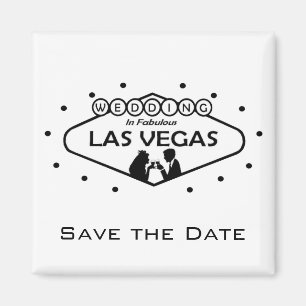 Guardar el Boda de fechas en el imán de Las Vegas