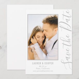 Guardar El Boda Moderno De Estilo Blanco Y Fecha P